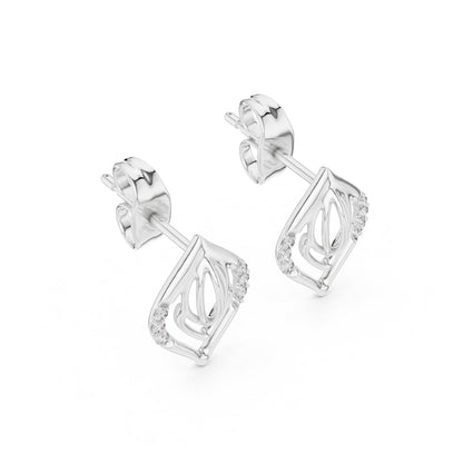 Mixed Shape Lab Grown Diamond Stud Earrings