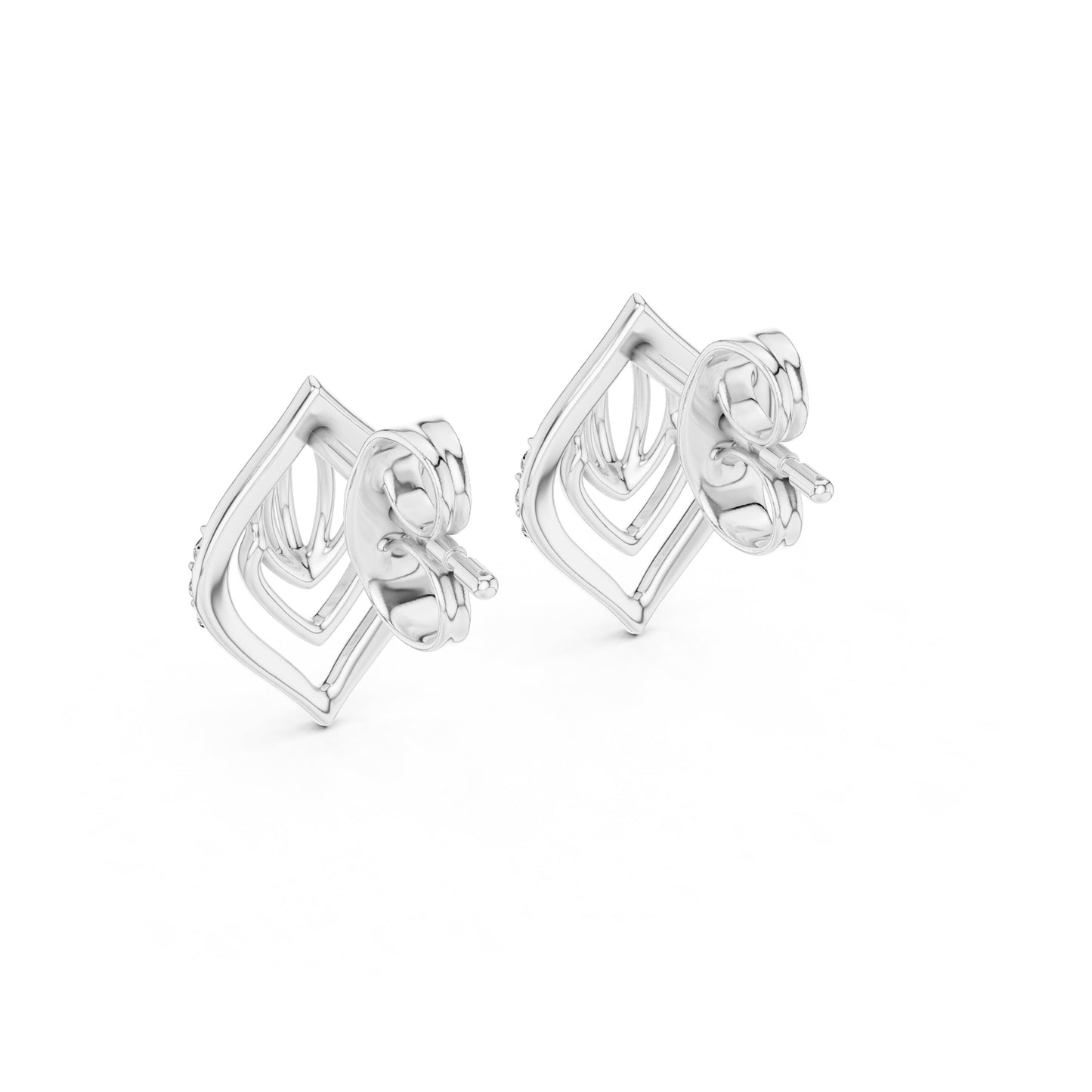 Mixed Shape Lab Grown Diamond Stud Earrings