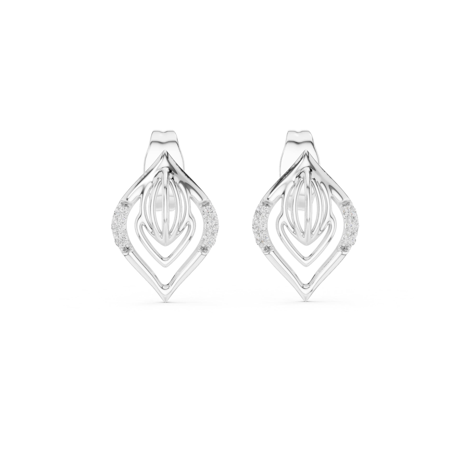 Mixed Shape Lab Grown Diamond Stud Earrings