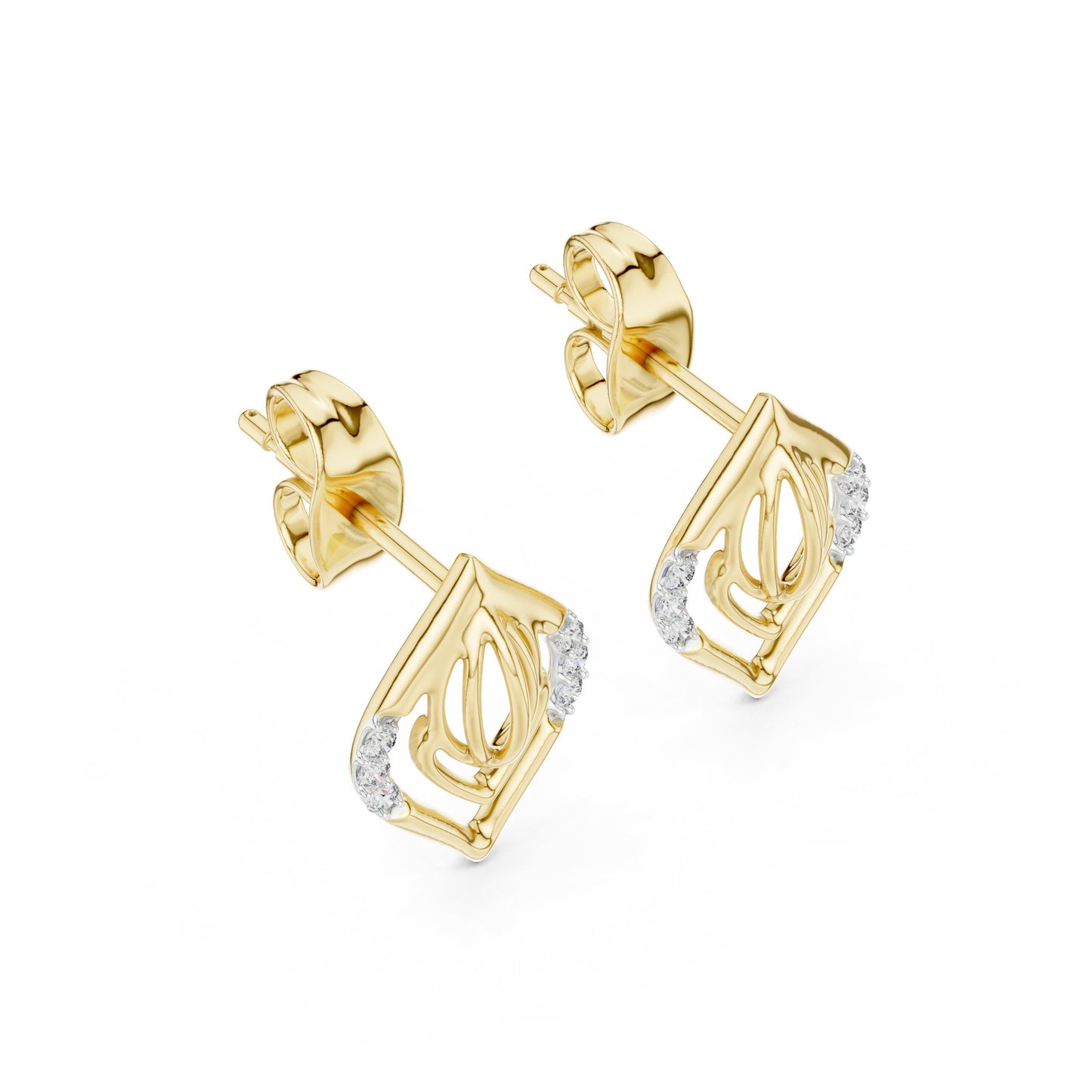 Mixed Shape Lab Grown Diamond Stud Earrings