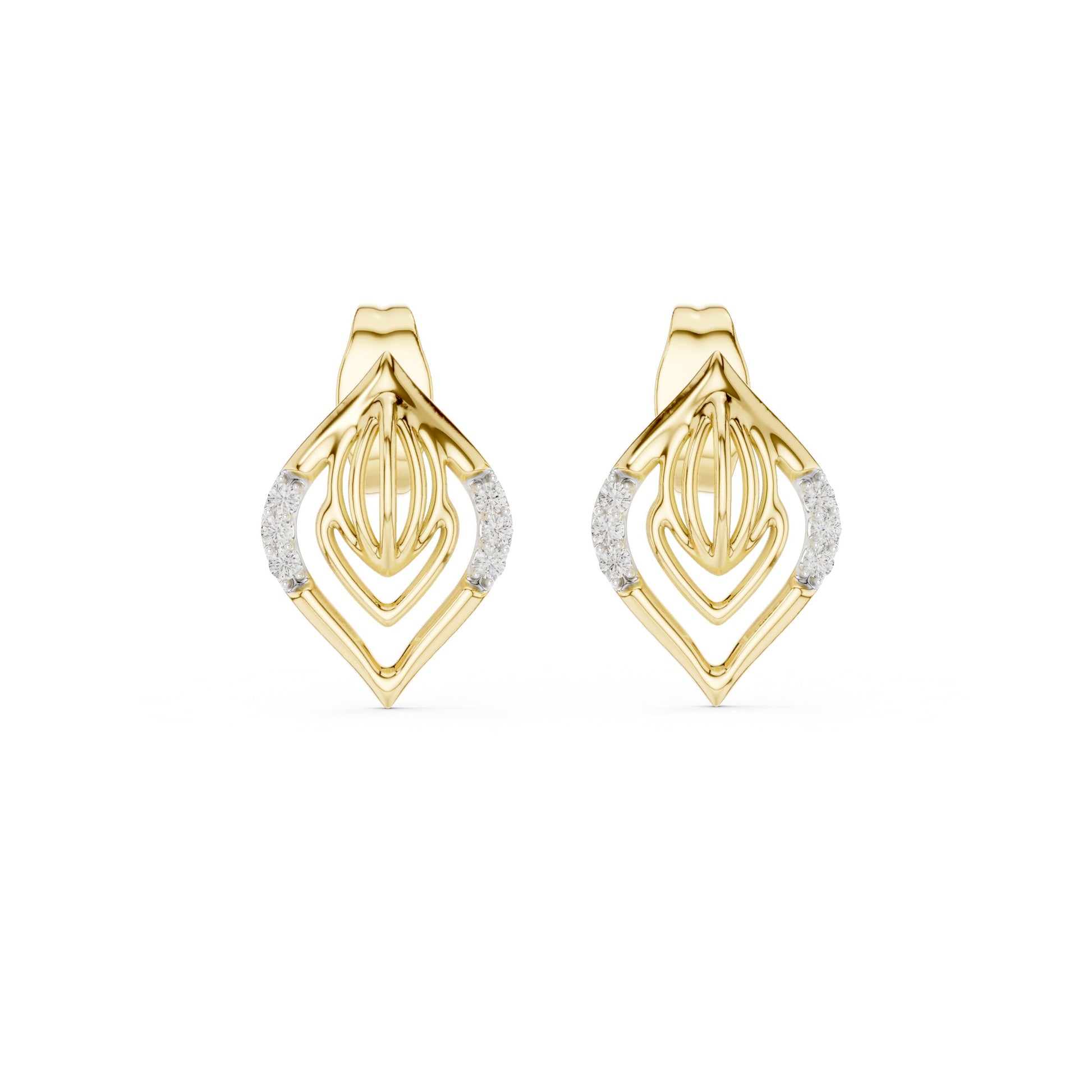 Mixed Shape Lab Grown Diamond Stud Earrings