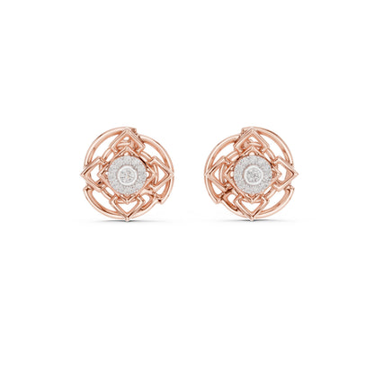 Round Stud Lab Grown Diamond Earrings
