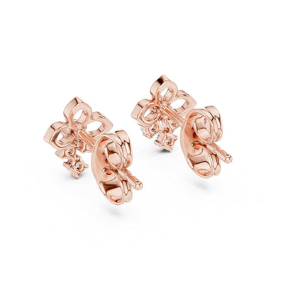 Round Stud Lab Grown Diamond Earrings