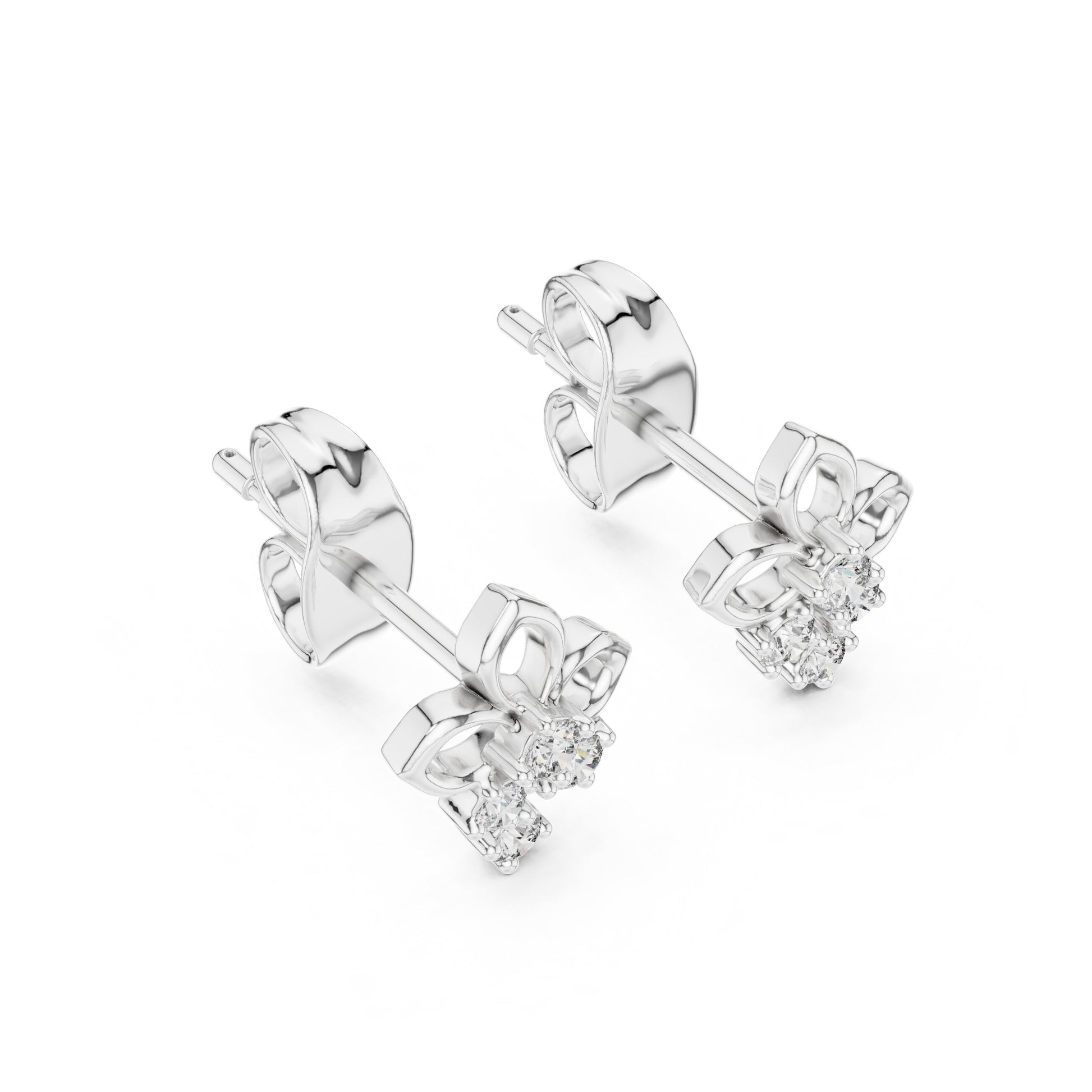 Round Stud Lab Grown Diamond Earrings