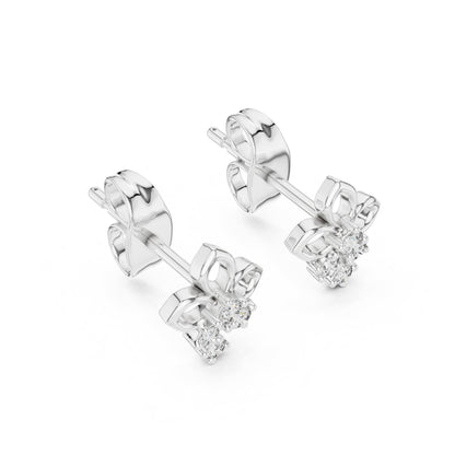 Round Stud Lab Grown Diamond Earrings