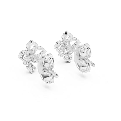 Round Stud Lab Grown Diamond Earrings