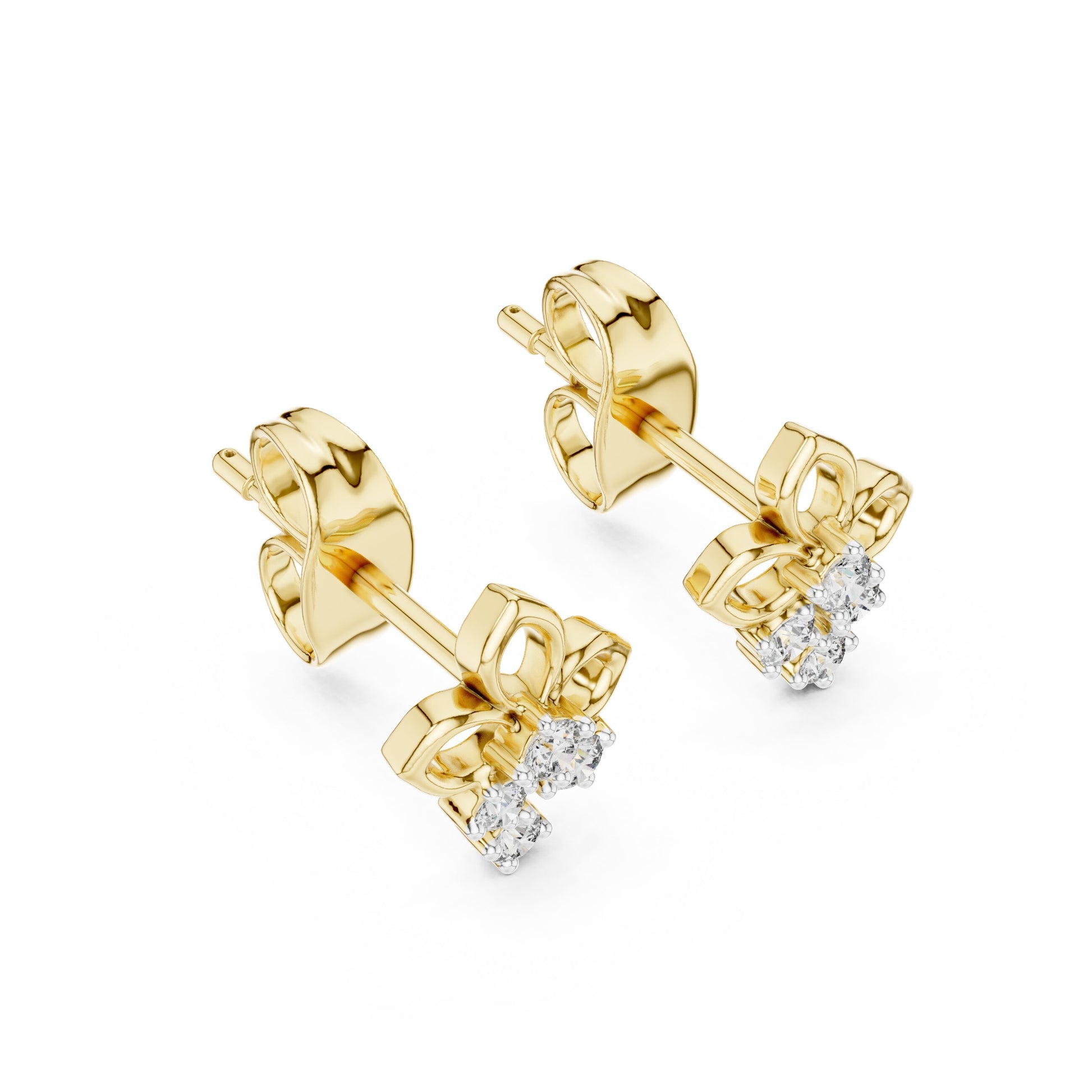 Round Stud Lab Grown Diamond Earrings