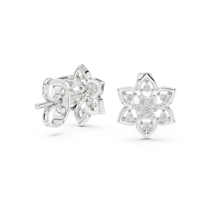 Mixed Shape Lab Grown Diamond Stud Earrings