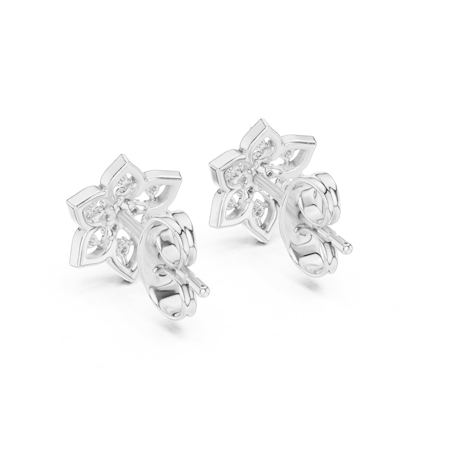 Mixed Shape Lab Grown Diamond Stud Earrings