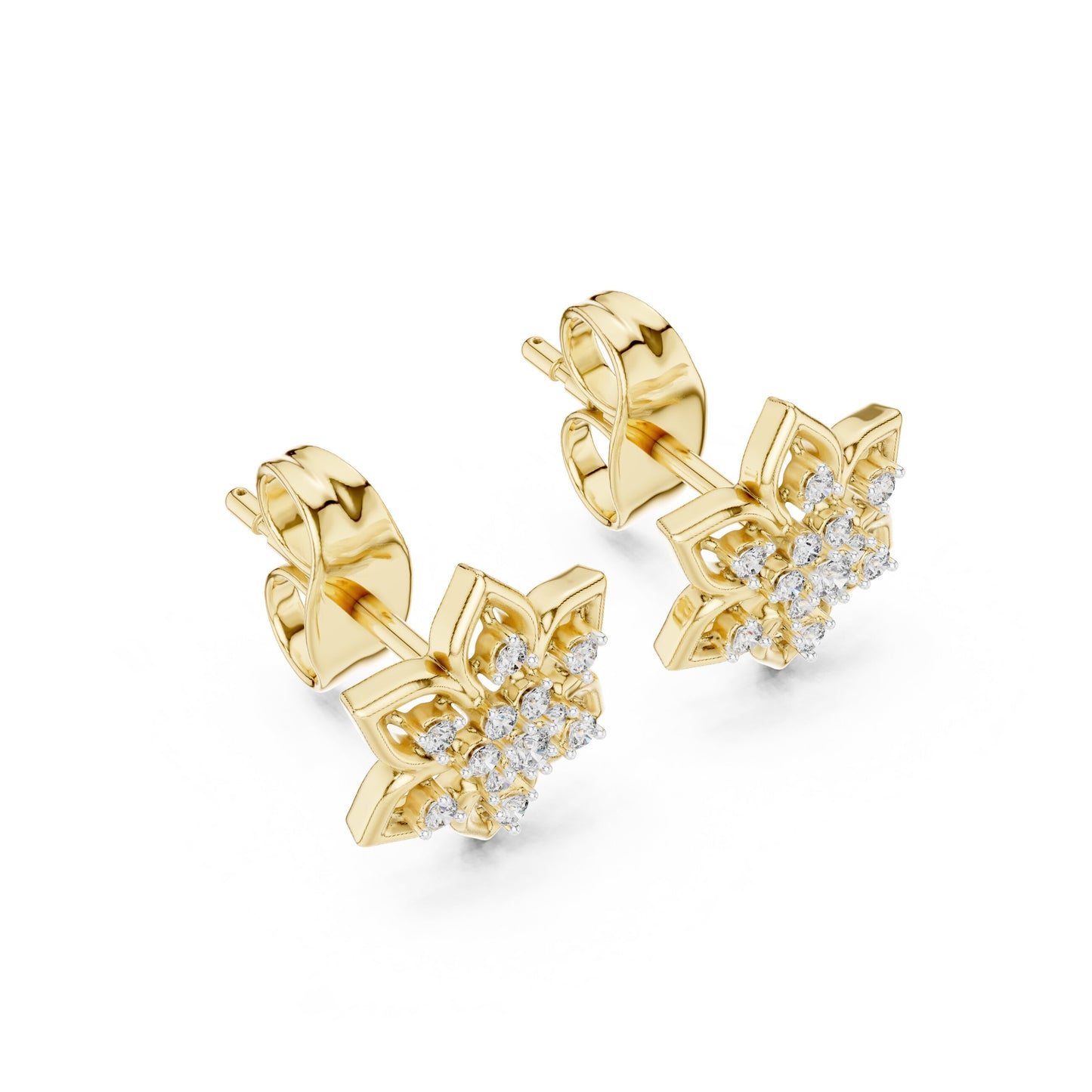 Mixed Shape Lab Grown Diamond Stud Earrings
