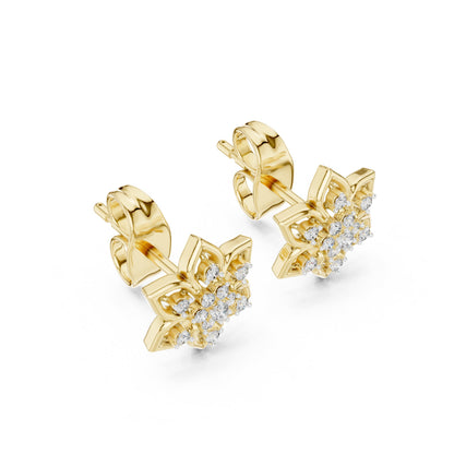 Mixed Shape Lab Grown Diamond Stud Earrings