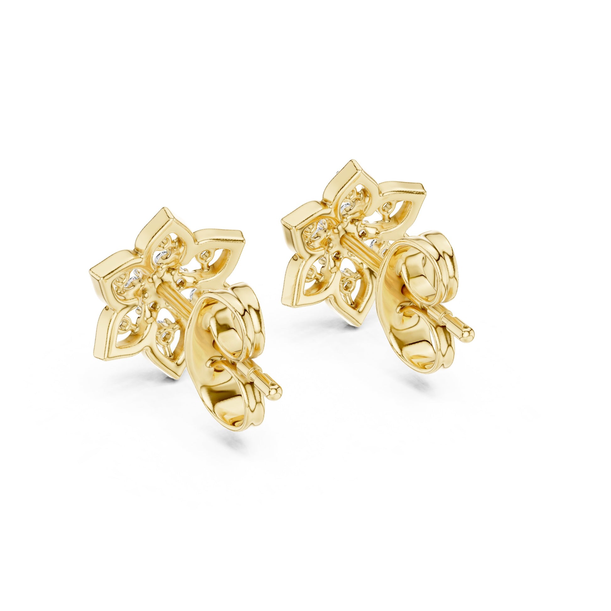 Mixed Shape Lab Grown Diamond Stud Earrings