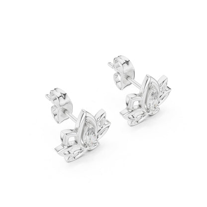 Marquise Stud Lab Grown Diamond Earrings