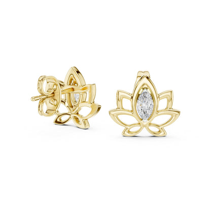 Marquise Stud Lab Grown Diamond Earrings