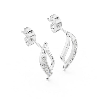 Round Climber Lab Grown Diamond Earrings