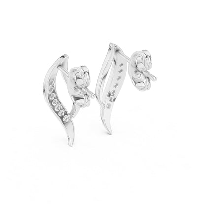 Round Climber Lab Grown Diamond Earrings