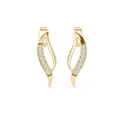 Round Climber Lab Grown Diamond Earrings