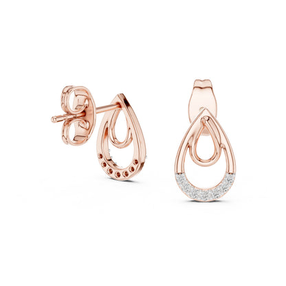 Mixed Shape Lab Grown Diamond Stud Earrings