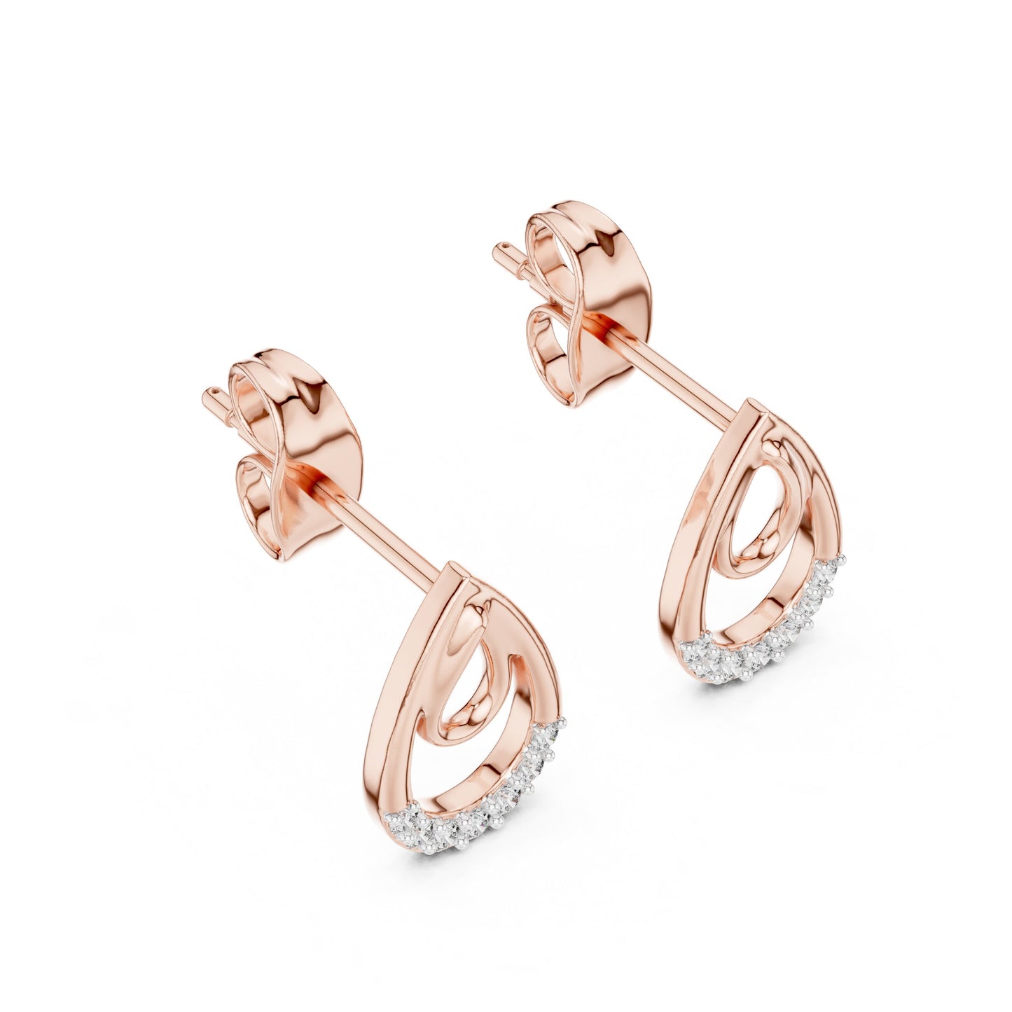 Mixed Shape Lab Grown Diamond Stud Earrings
