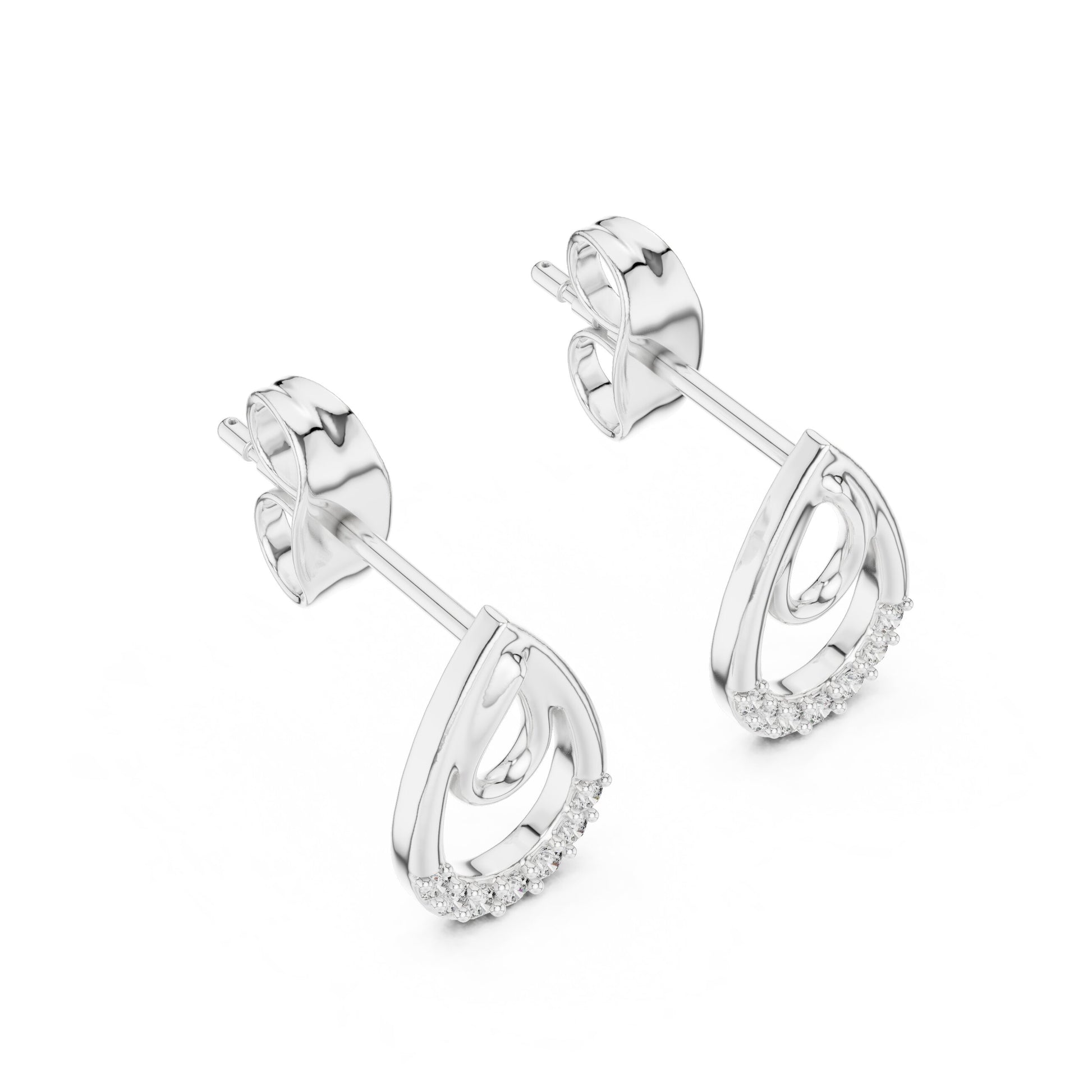 Mixed Shape Lab Grown Diamond Stud Earrings