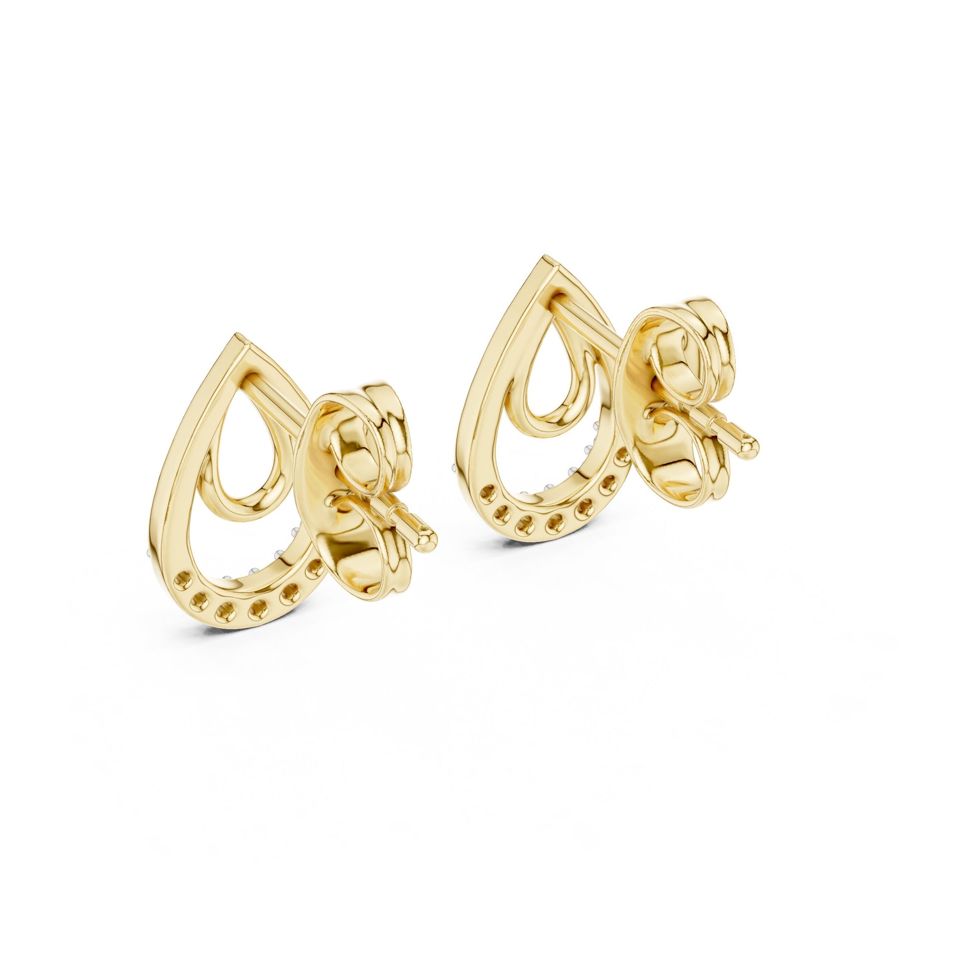 Mixed Shape Lab Grown Diamond Stud Earrings