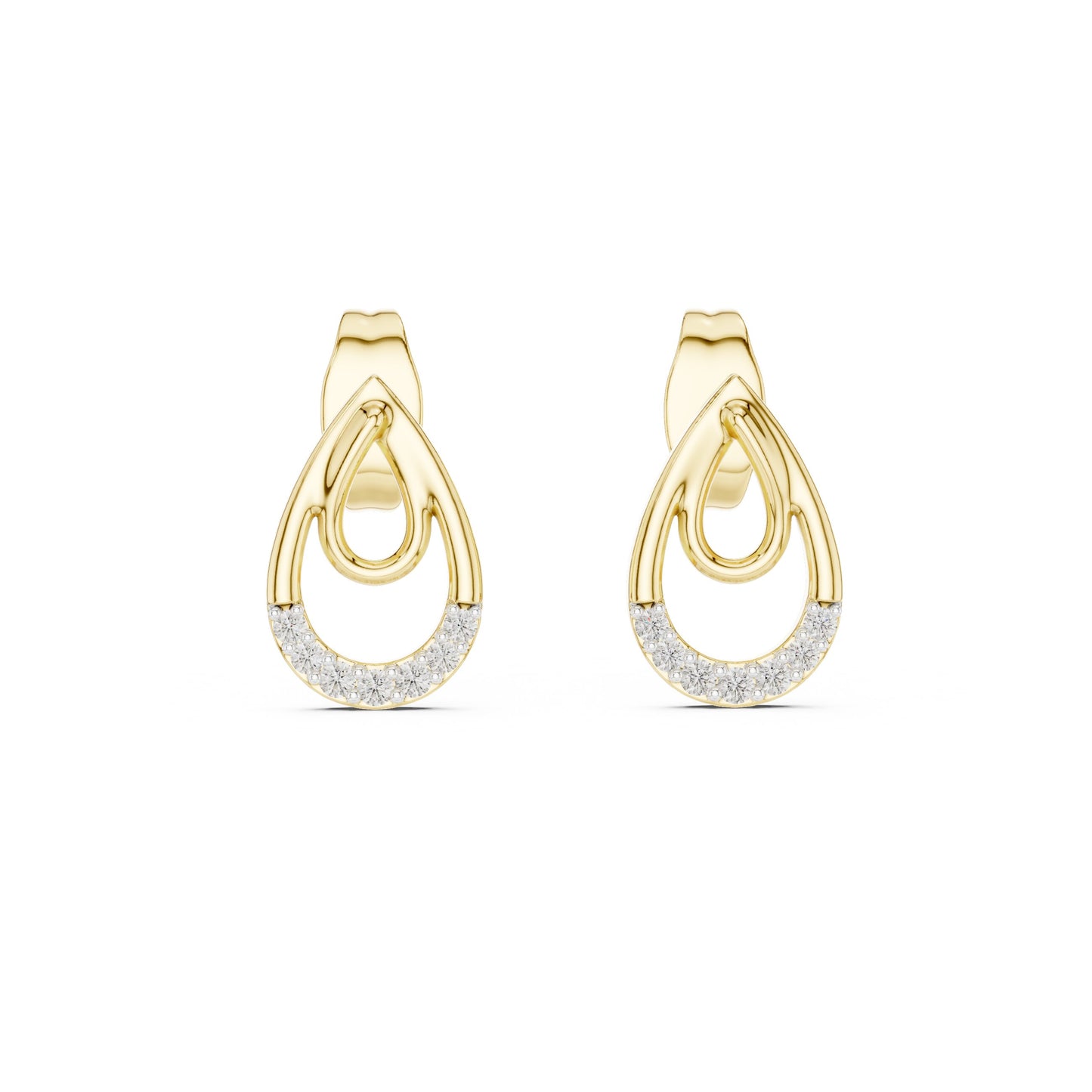 Mixed Shape Lab Grown Diamond Stud Earrings