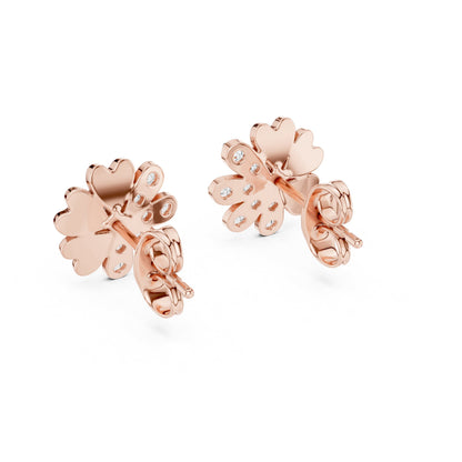 Round Stud Lab Grown Diamond Earrings