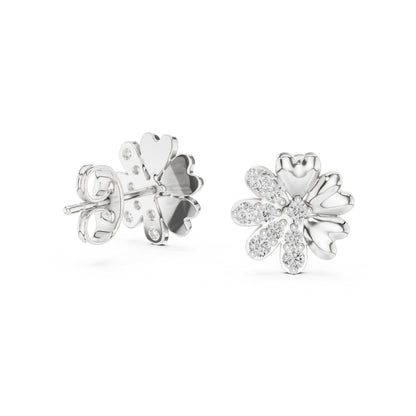 Round Stud Lab Grown Diamond Earrings