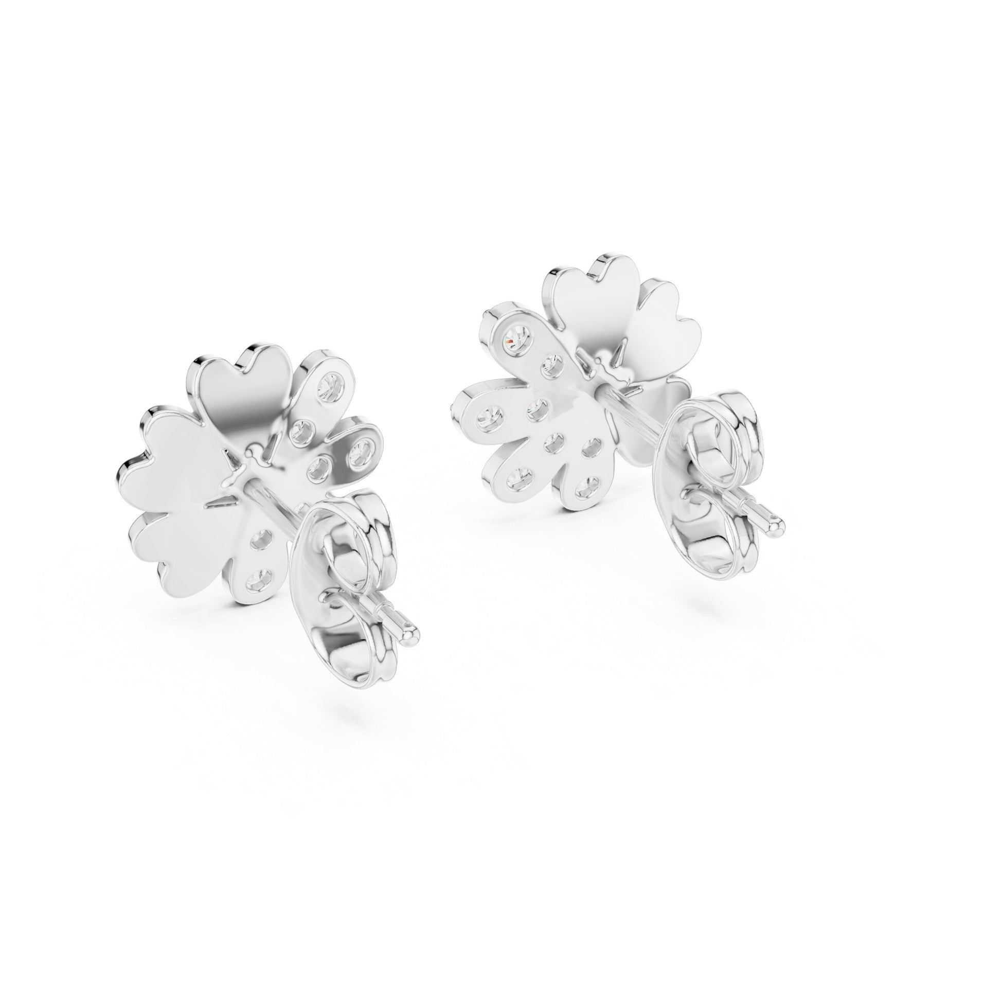 Round Stud Lab Grown Diamond Earrings