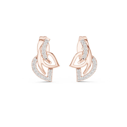 Round Stud Lab Grown Diamond Earrings