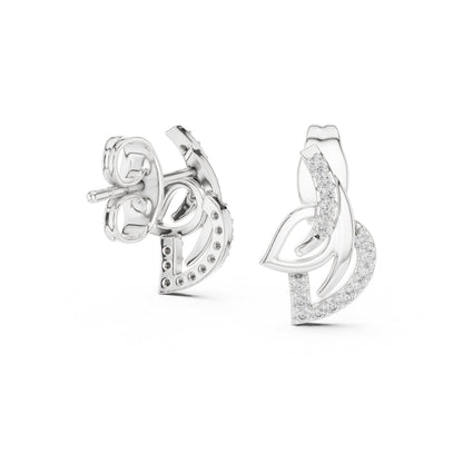 Round Stud Lab Grown Diamond Earrings