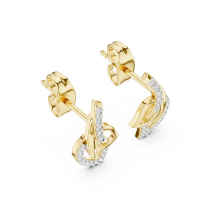 Round Stud Lab Grown Diamond Earrings