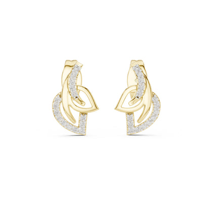 Round Stud Lab Grown Diamond Earrings