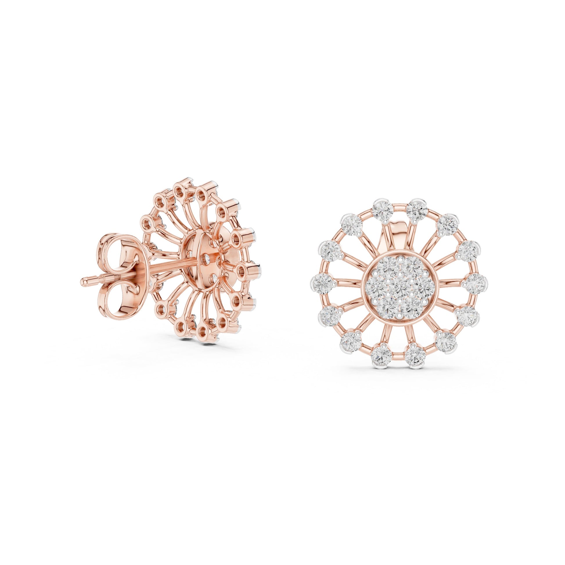 Mixed Shape Lab Grown Diamond Stud Earrings