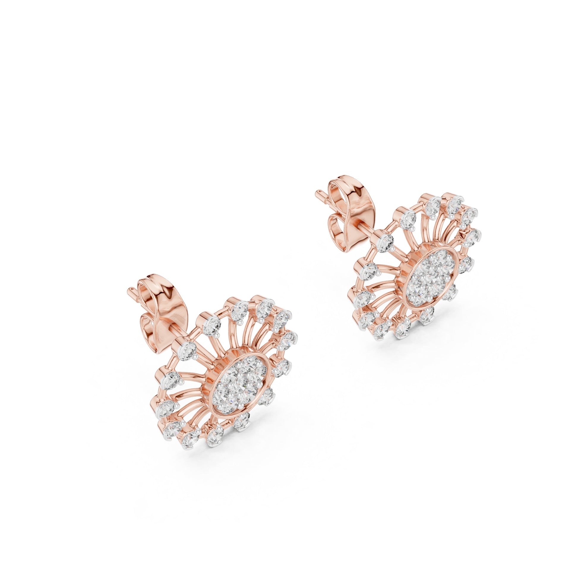 Mixed Shape Lab Grown Diamond Stud Earrings