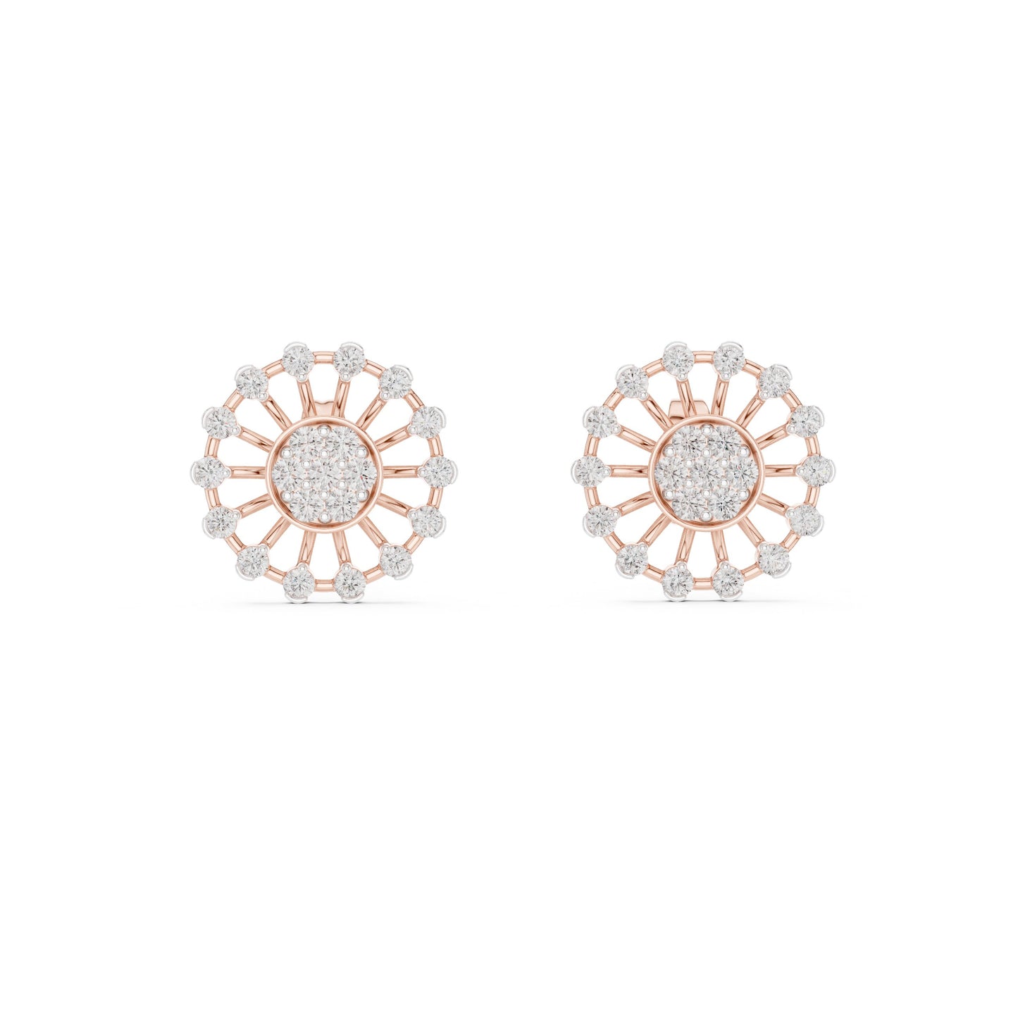 Mixed Shape Lab Grown Diamond Stud Earrings