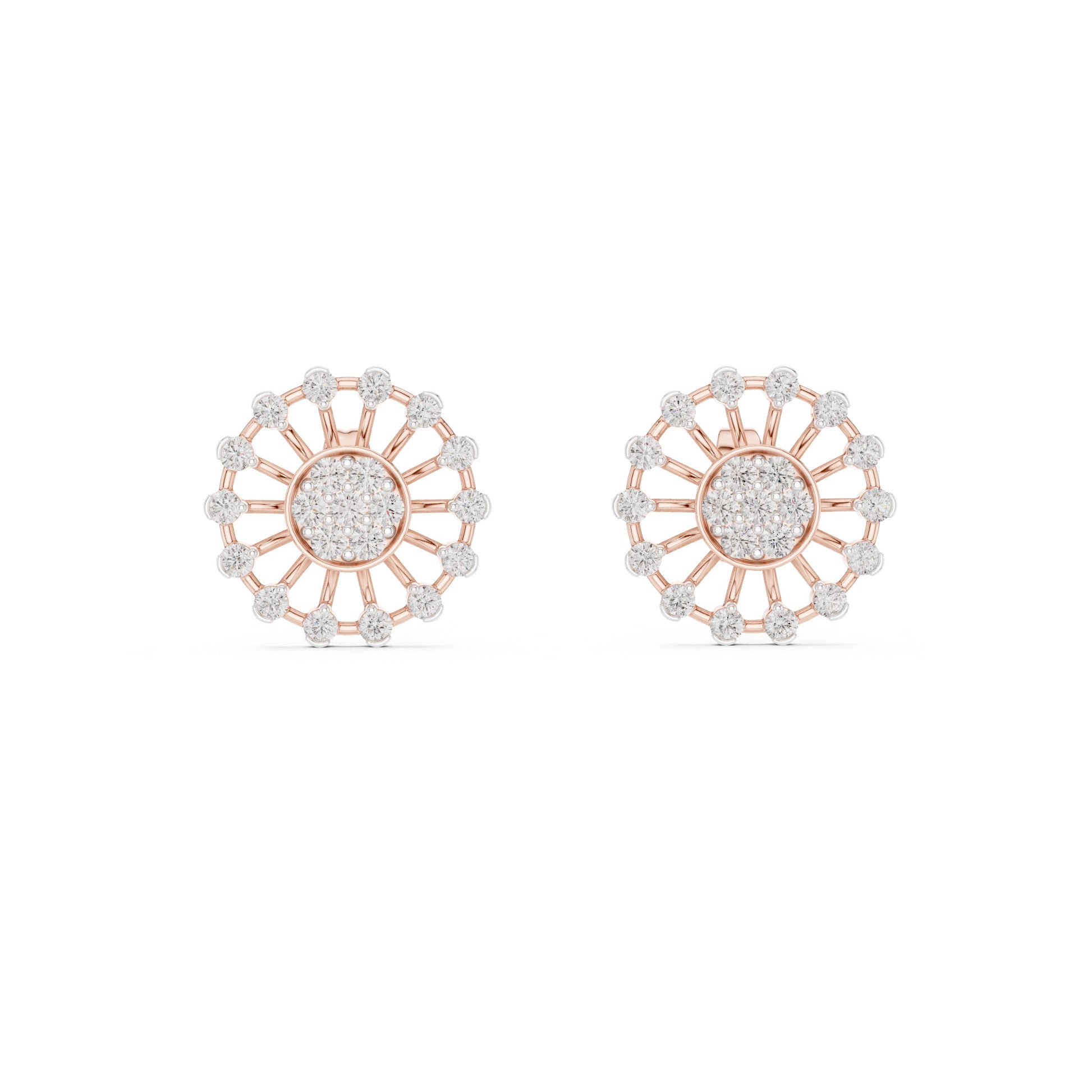 Mixed Shape Lab Grown Diamond Stud Earrings