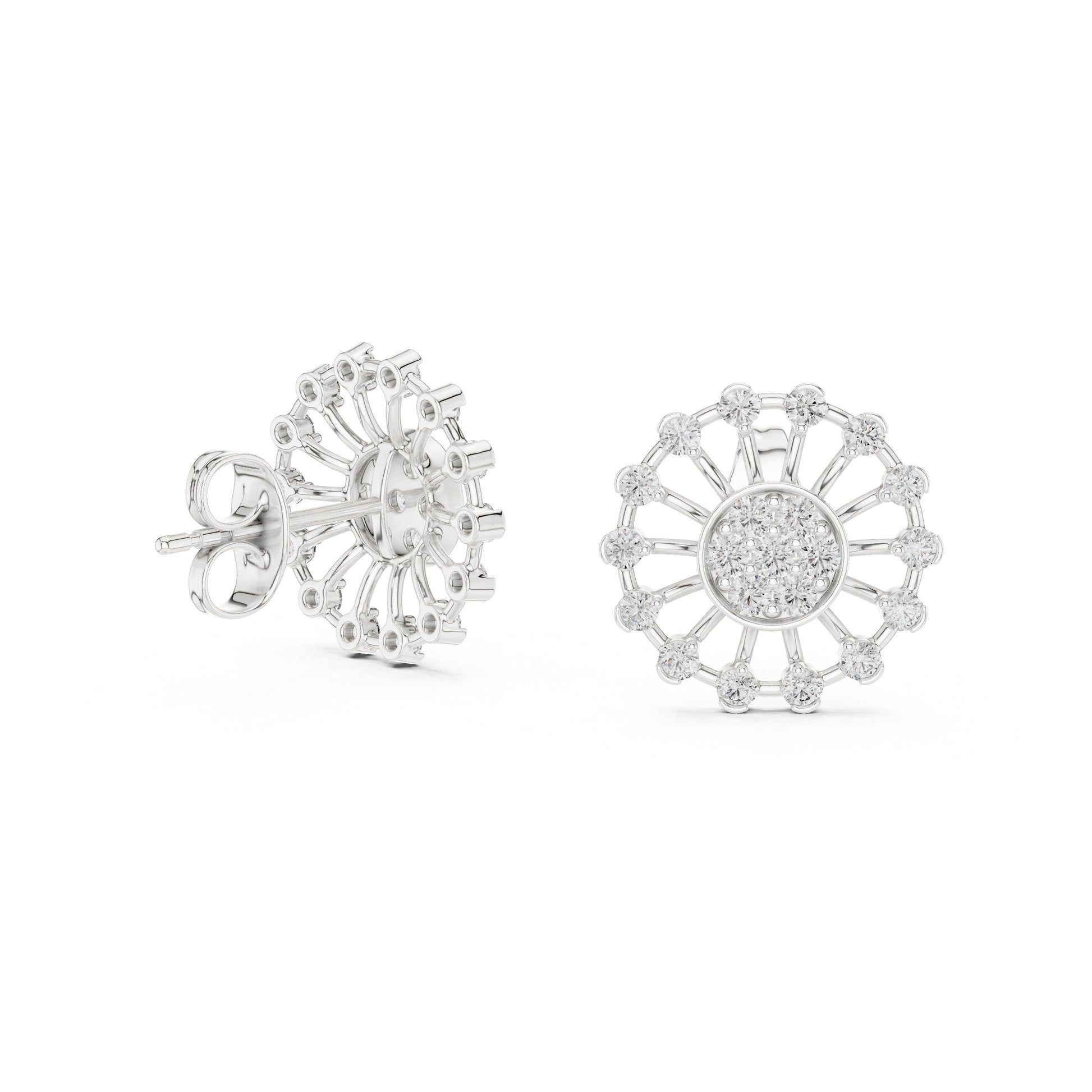 Mixed Shape Lab Grown Diamond Stud Earrings