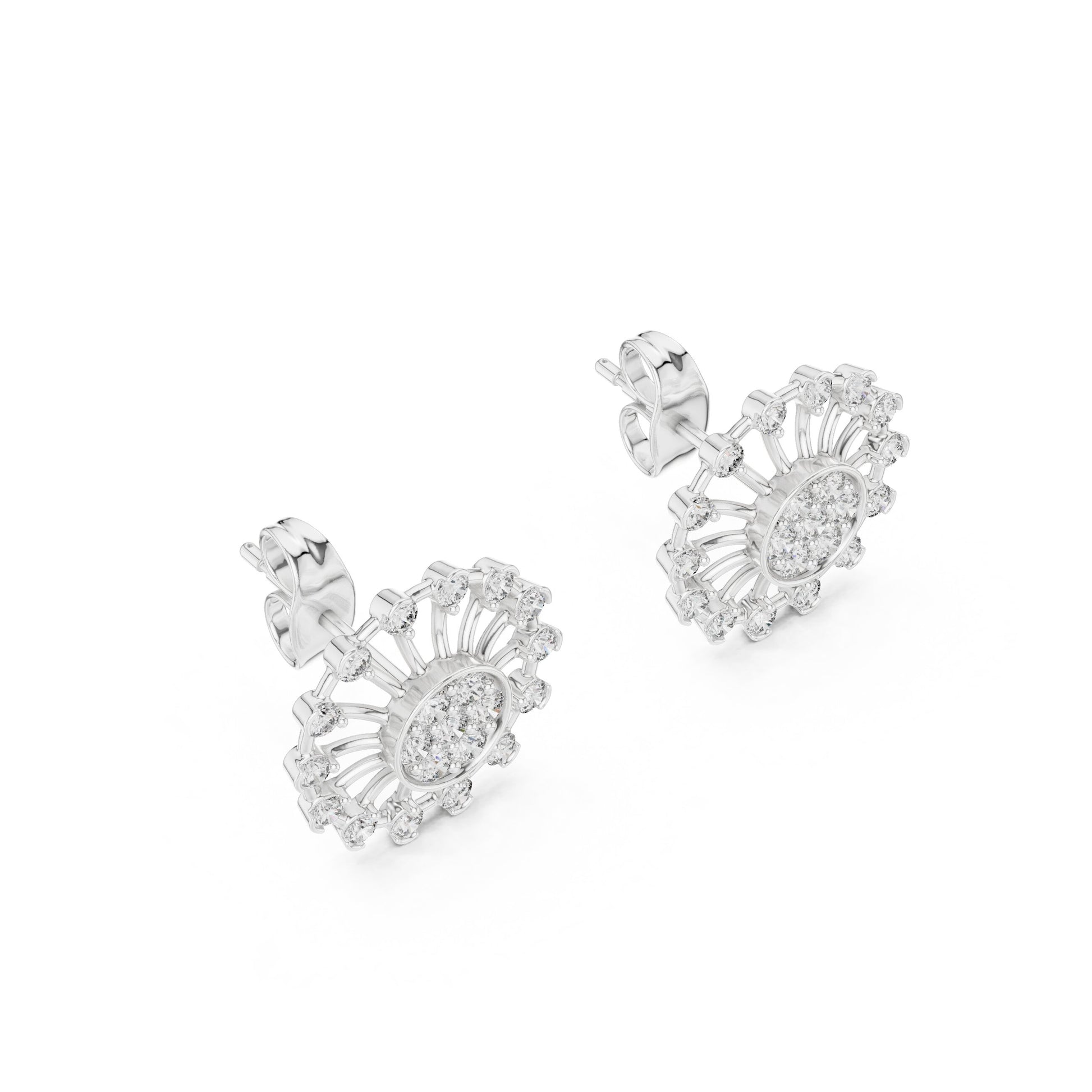 Mixed Shape Lab Grown Diamond Stud Earrings