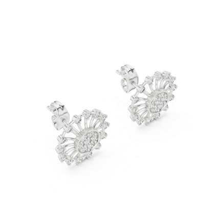 Mixed Shape Lab Grown Diamond Stud Earrings