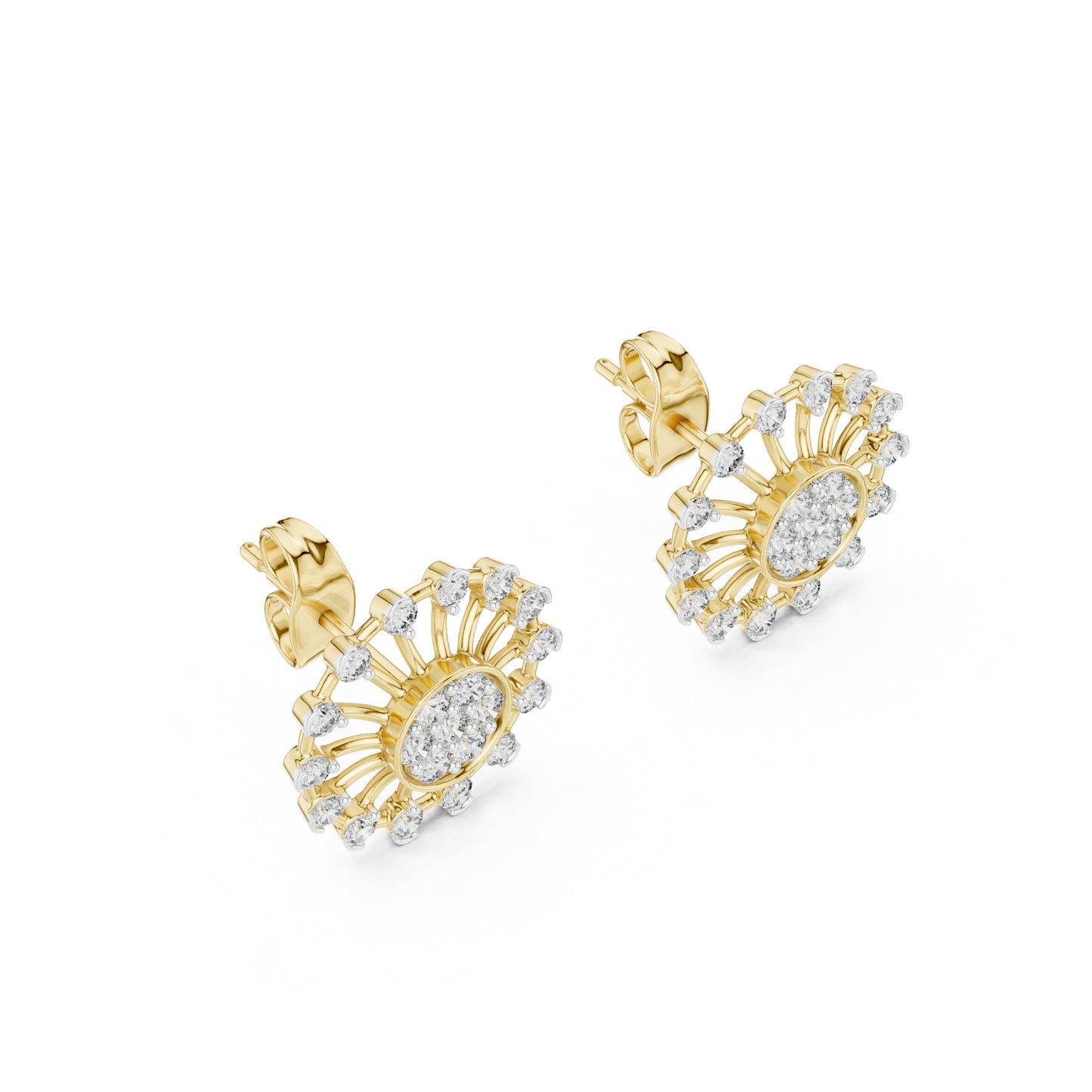 Mixed Shape Lab Grown Diamond Stud Earrings