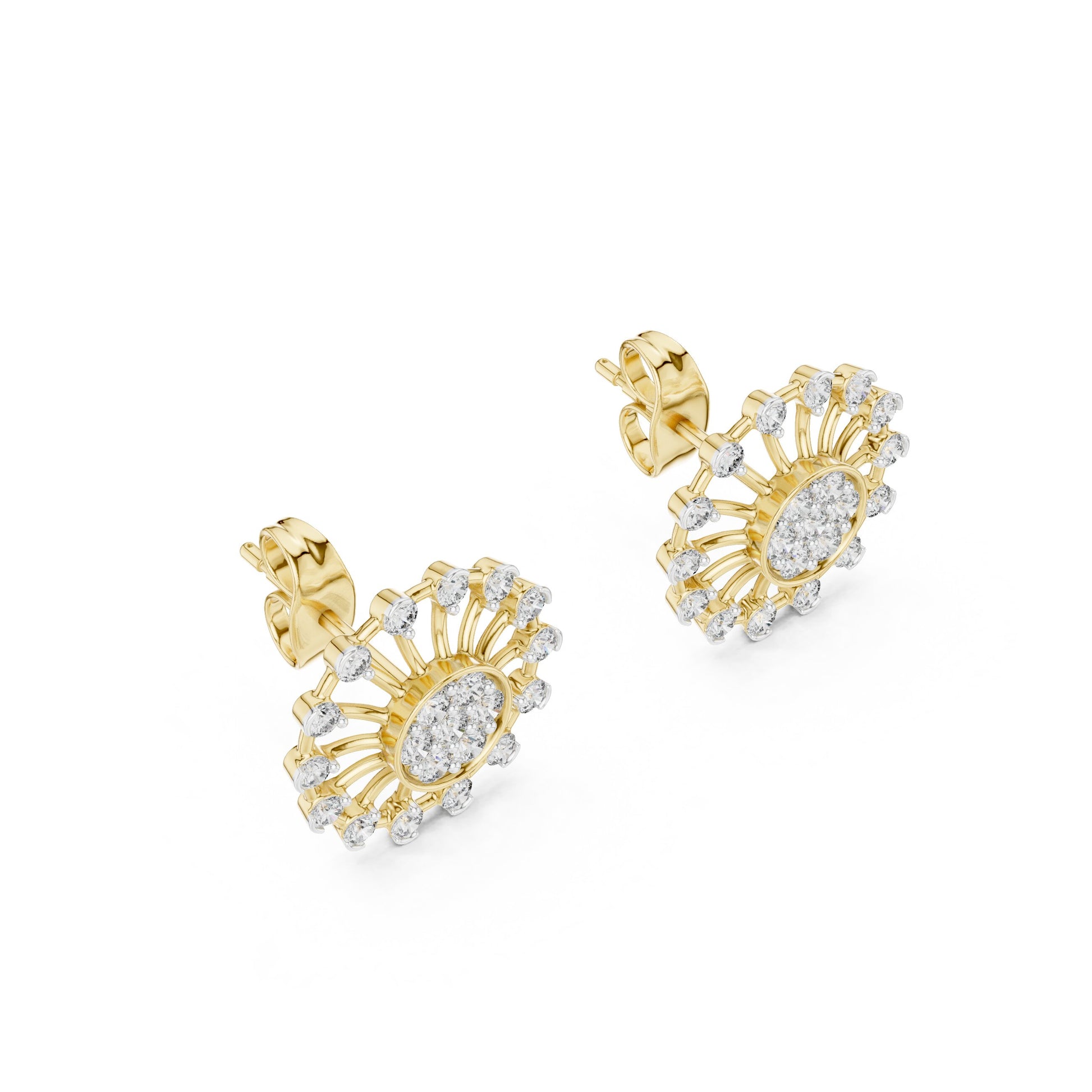 Mixed Shape Lab Grown Diamond Stud Earrings