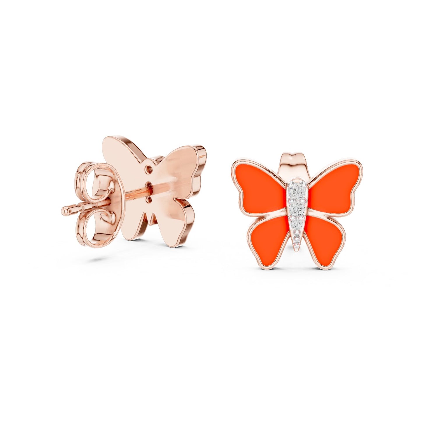 Round Stud Lab Grown Diamond Earrings
