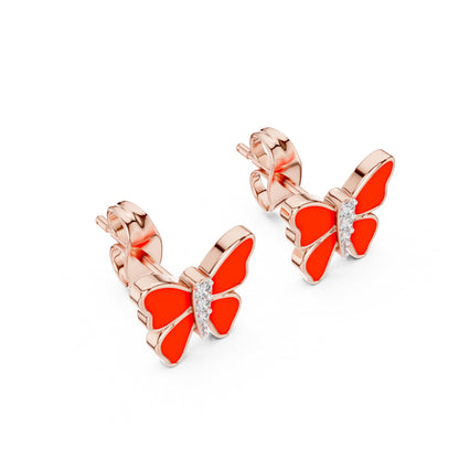 Round Stud Lab Grown Diamond Earrings