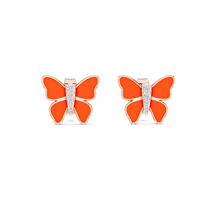 Round Stud Lab Grown Diamond Earrings