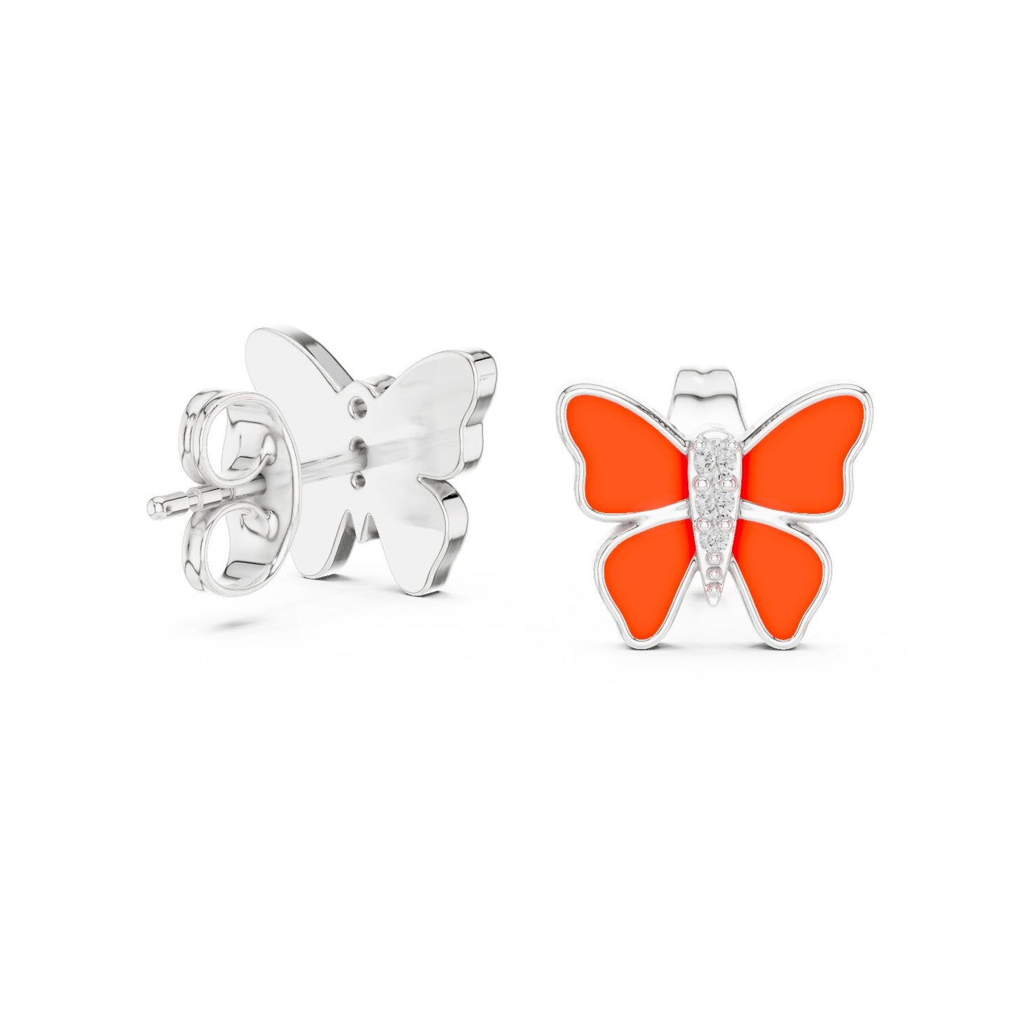 Round Stud Lab Grown Diamond Earrings