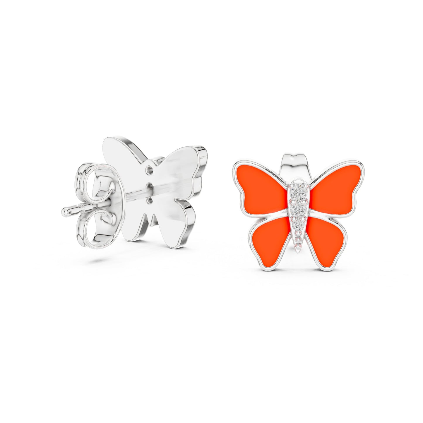 Round Stud Lab Grown Diamond Earrings