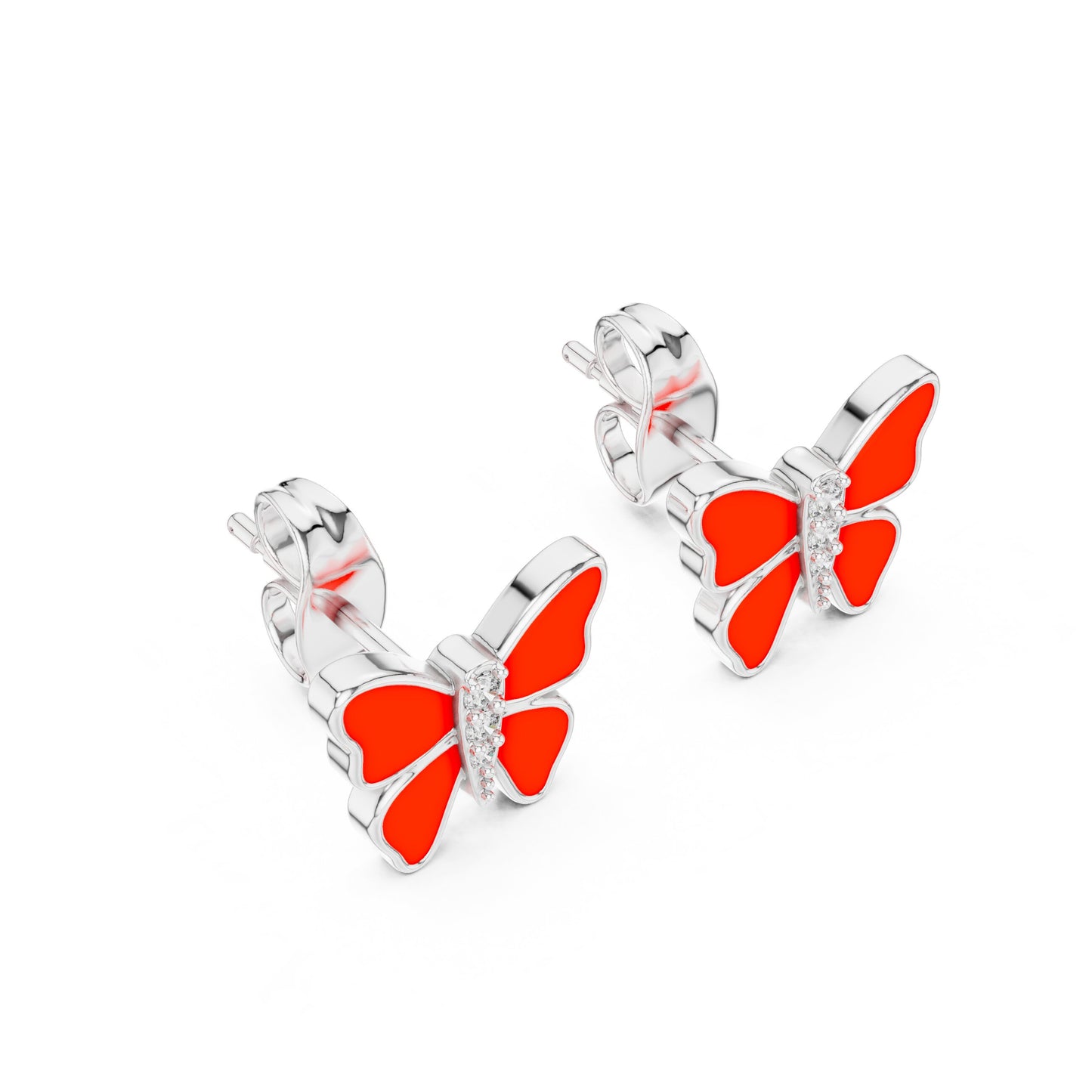 Round Stud Lab Grown Diamond Earrings