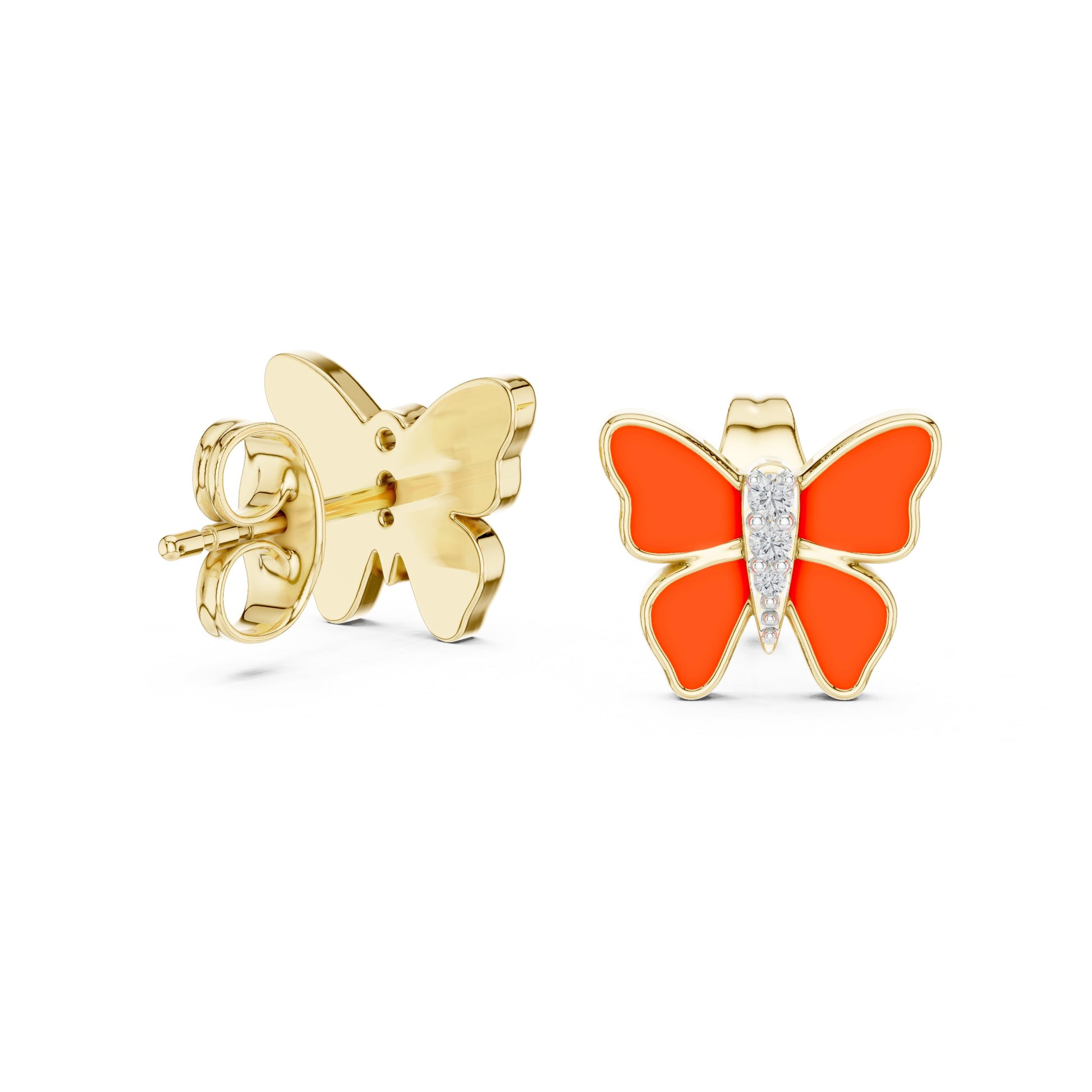 Round Stud Lab Grown Diamond Earrings