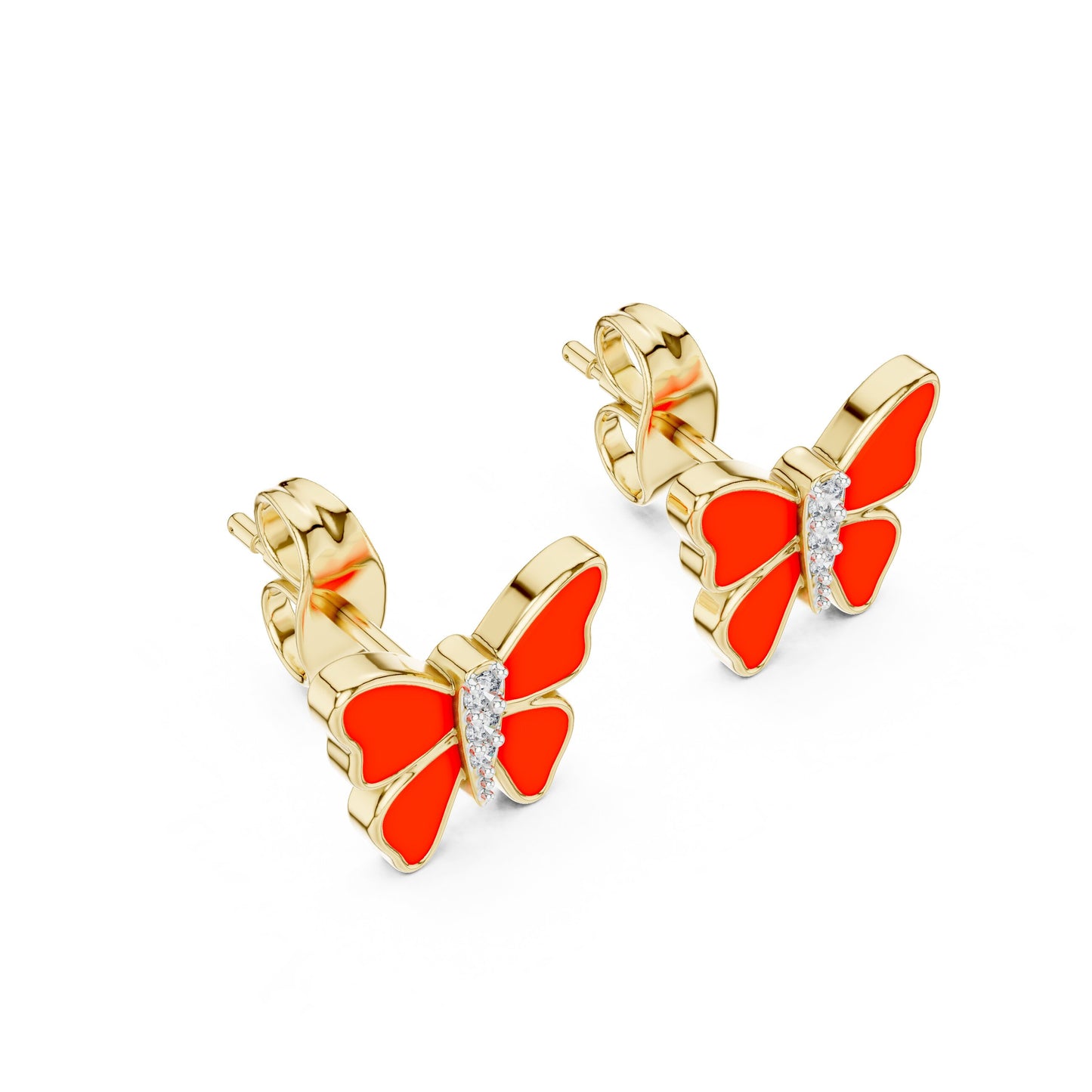 Round Stud Lab Grown Diamond Earrings